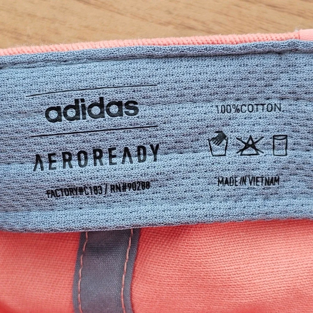 adidas AEROREADY Adjustable Dad Hat Coral Pink Cotton‎ Golf Running Baseball Cap